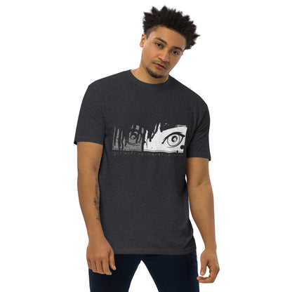 Anime Eye's Men’s premium heavyweight tee created with kittl.com