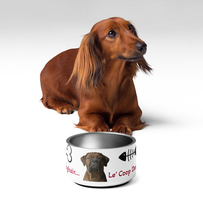 No Dog Hair Le' Coop Pet bowl