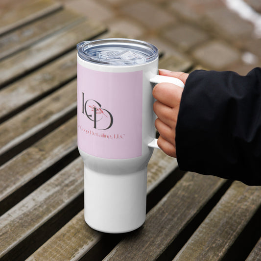 LCD Travel mug with a handle