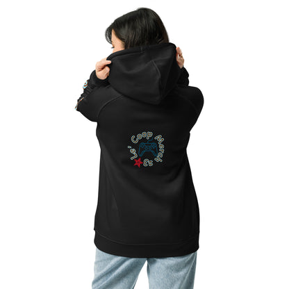 Gamer For Life Unisex eco raglan hoodie