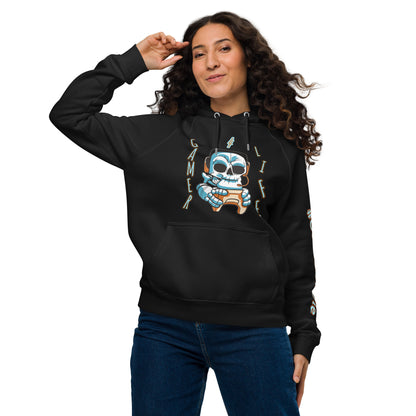 Gamer For Life Unisex eco raglan hoodie