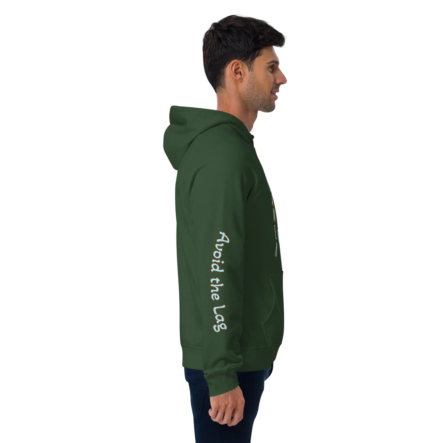 Gamer For Life Unisex eco raglan hoodie