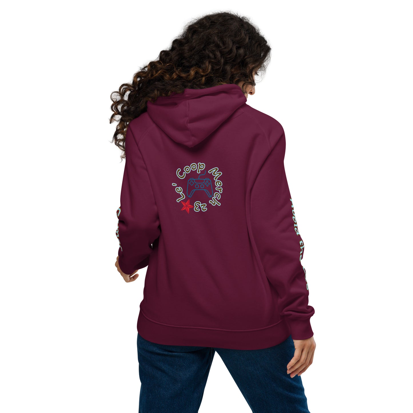 Gamer For Life Unisex eco raglan hoodie