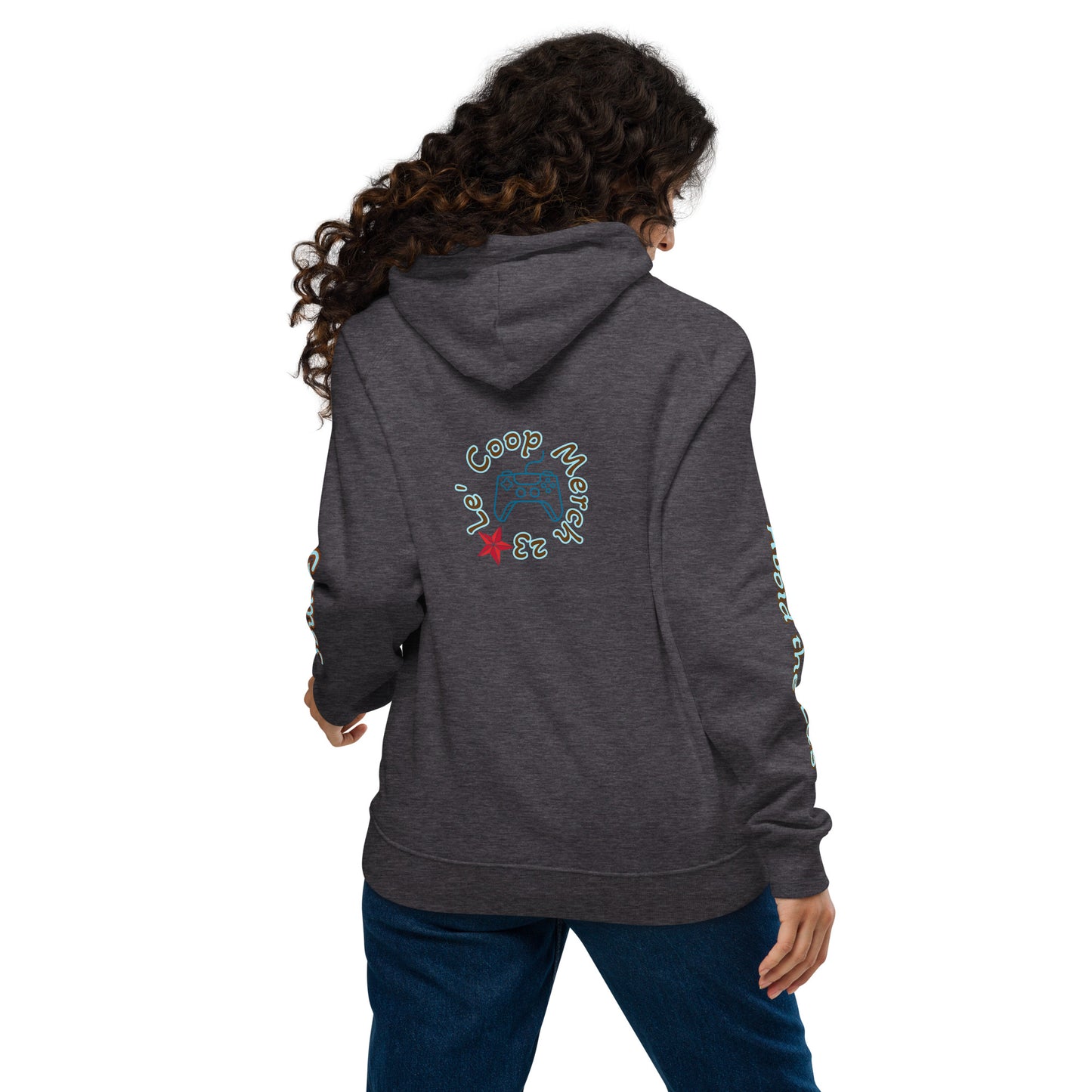 Gamer For Life Unisex eco raglan hoodie