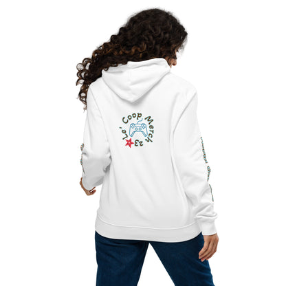 Gamer For Life Unisex eco raglan hoodie