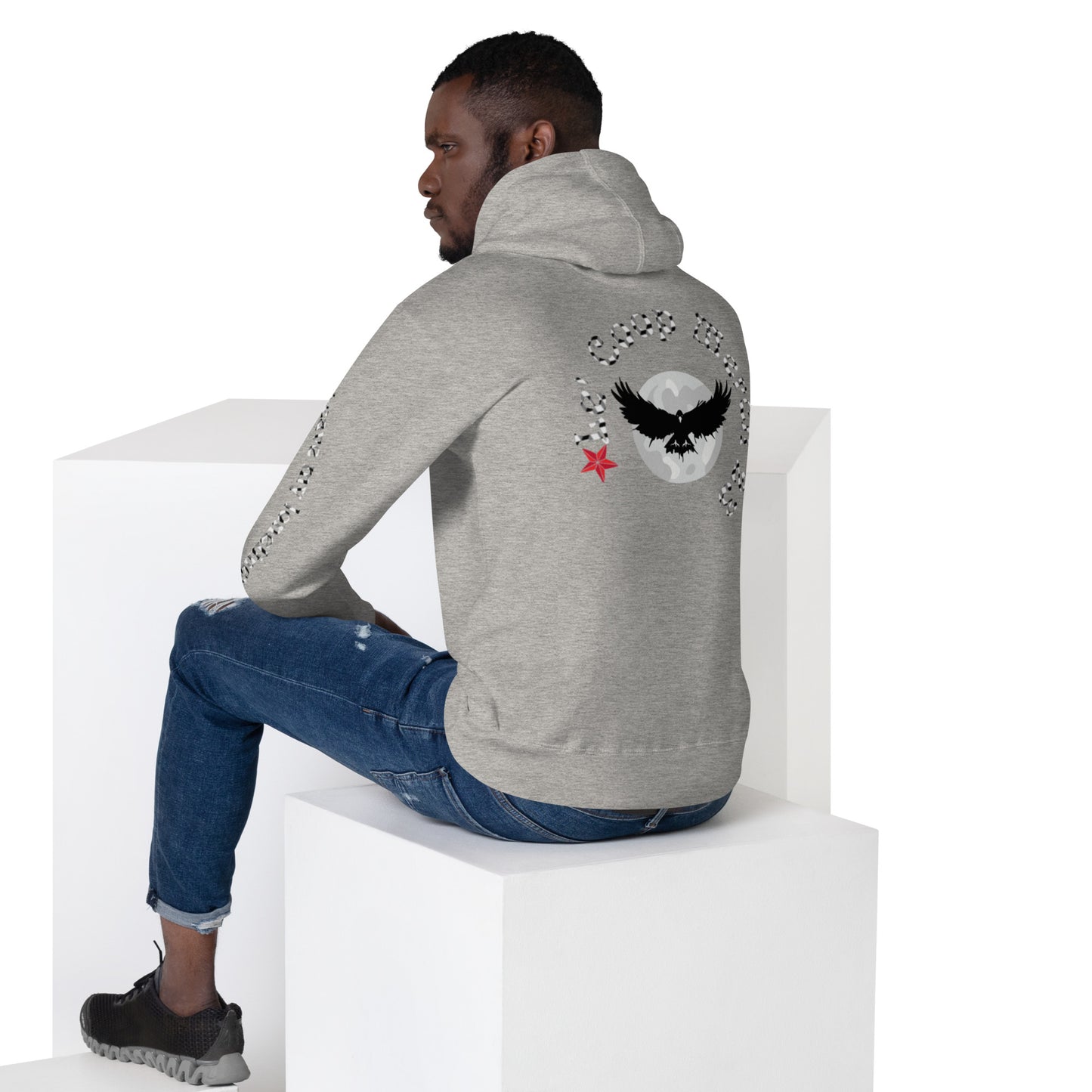 Poe Unisex Hoodie/created with kittl.com