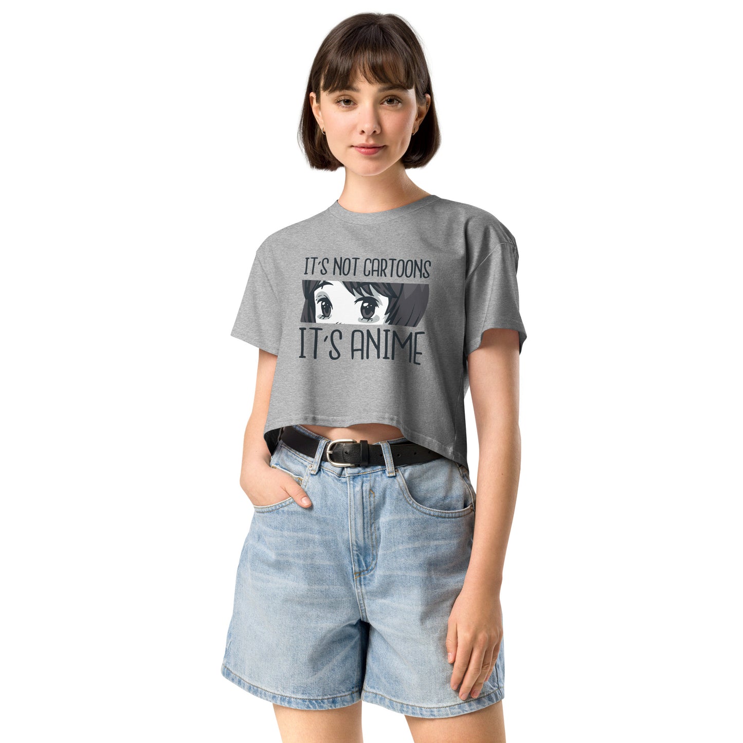 It's Not Cartoon It's Anime Women’s crop top