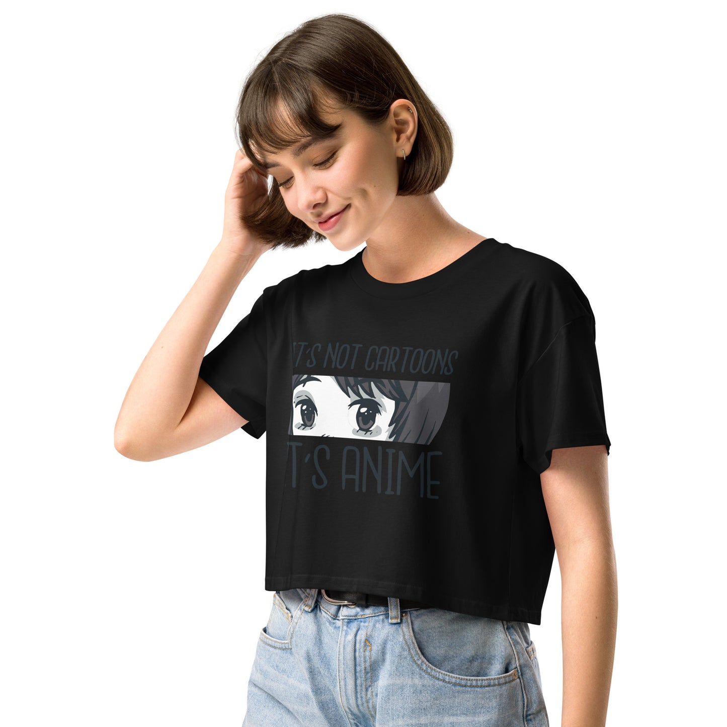 It's Not Cartoon It's Anime Women’s crop top