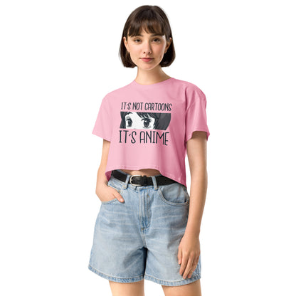 It's Not Cartoon It's Anime Women’s crop top