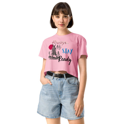 Always Stay Ready Women’s crop top