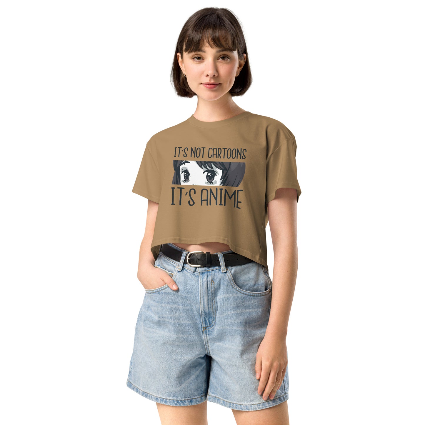 It's Not Cartoon It's Anime Women’s crop top