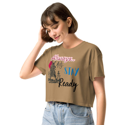 Always Stay Ready Women’s crop top