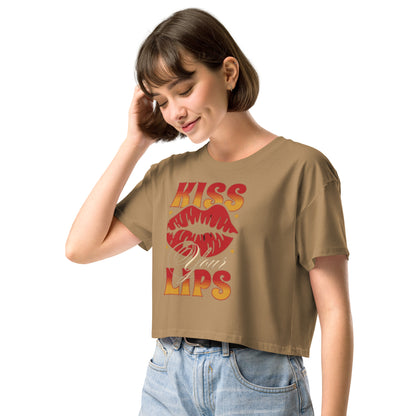 Kiss Your Lip's Women’s crop top