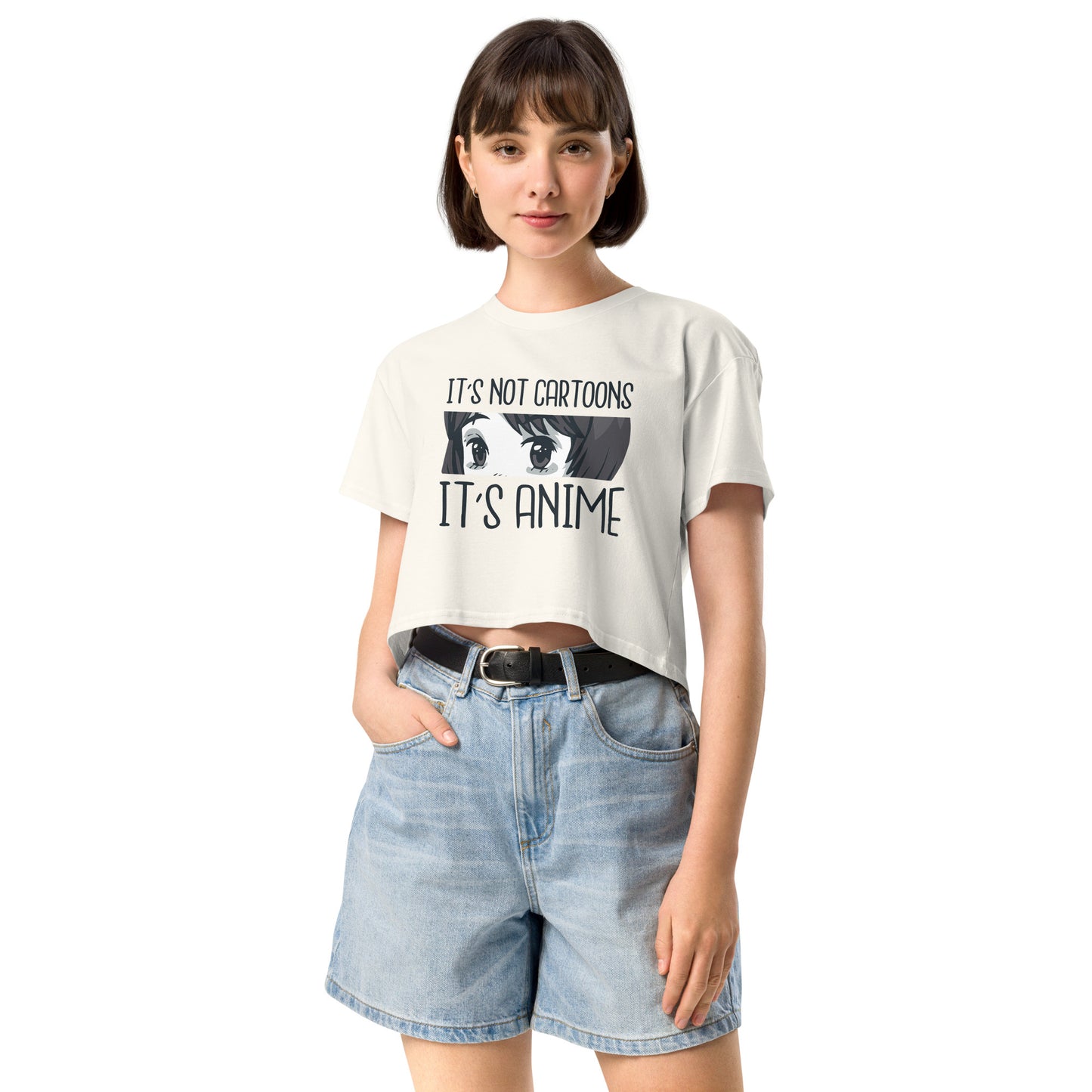 It's Not Cartoon It's Anime Women’s crop top