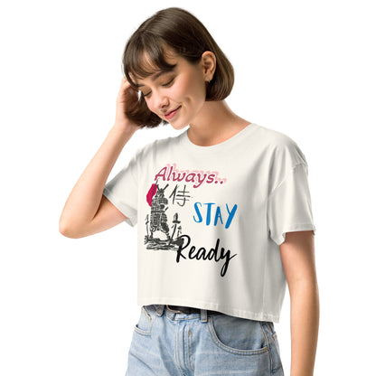 Always Stay Ready Women’s crop top