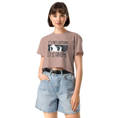 It's Not Cartoon It's Anime Women’s crop top