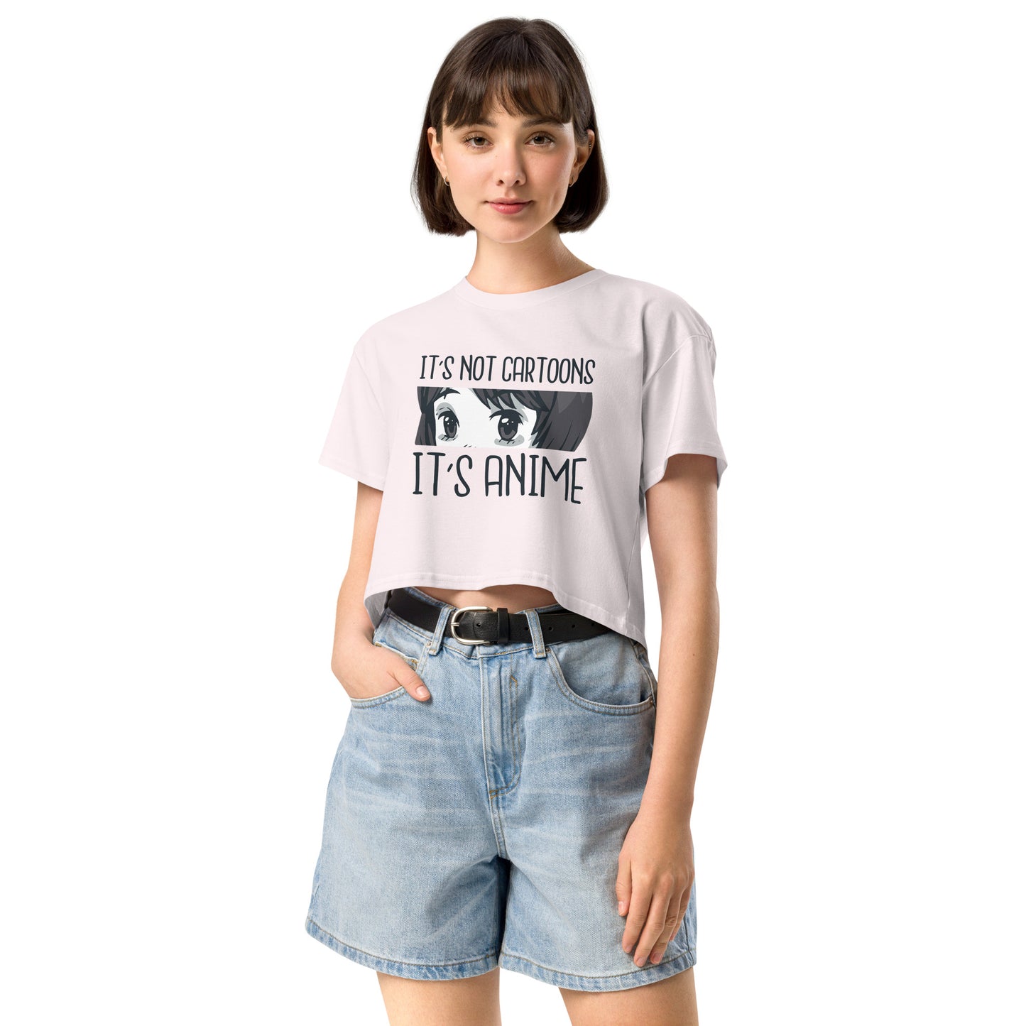 It's Not Cartoon It's Anime Women’s crop top