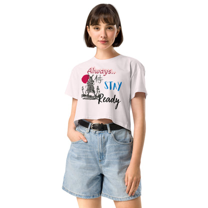 Always Stay Ready Women’s crop top