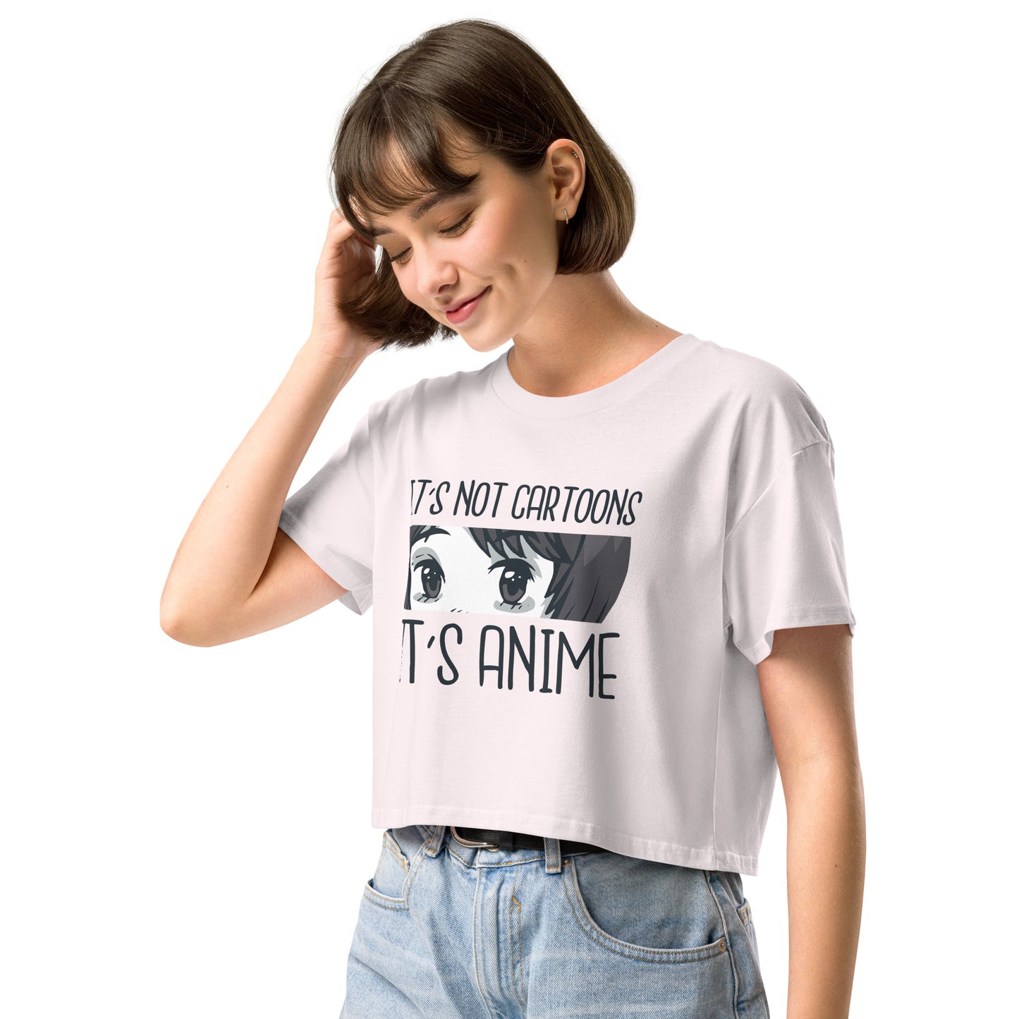 It's Not Cartoon It's Anime Women’s crop top