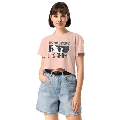 It's Not Cartoon It's Anime Women’s crop top