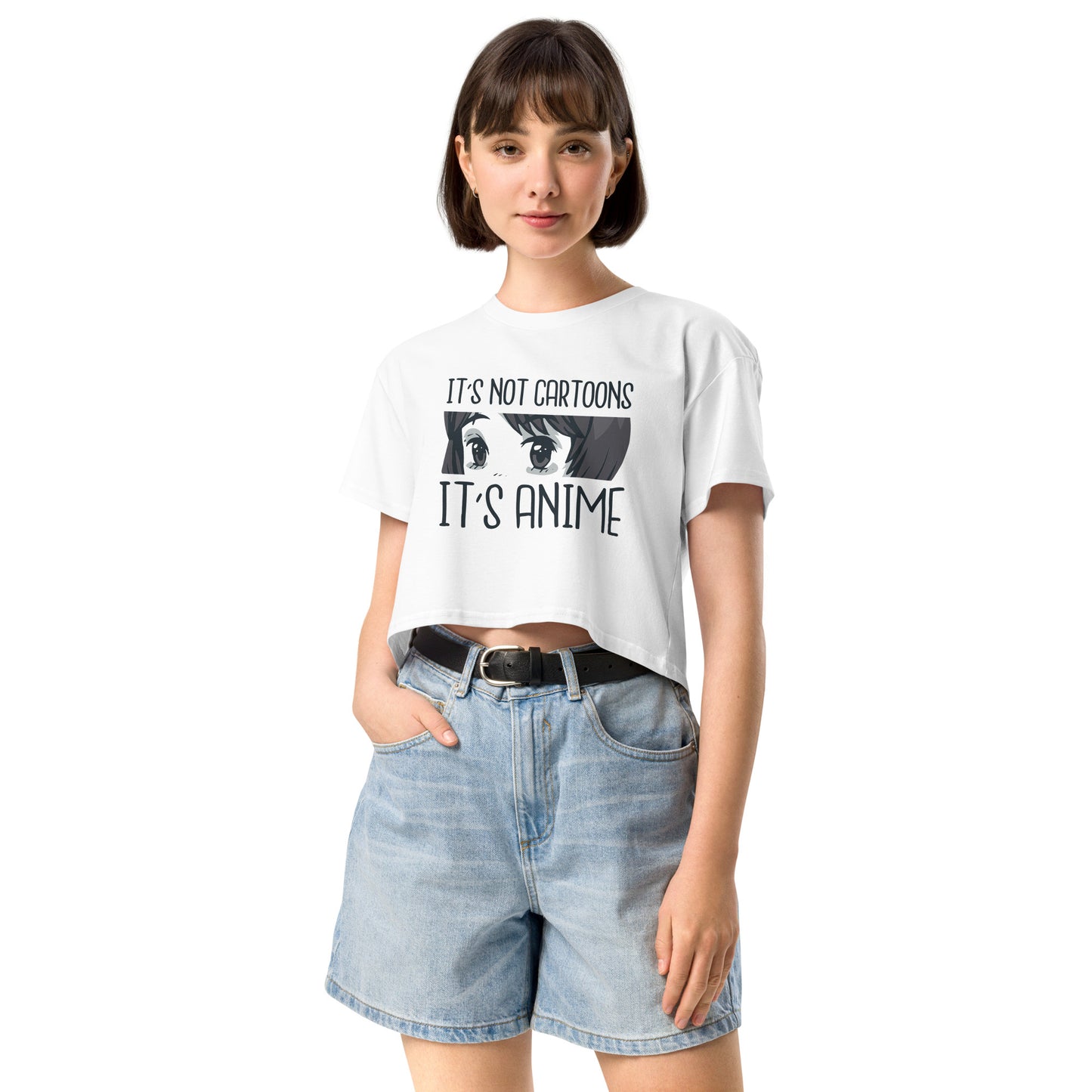 It's Not Cartoon It's Anime Women’s crop top