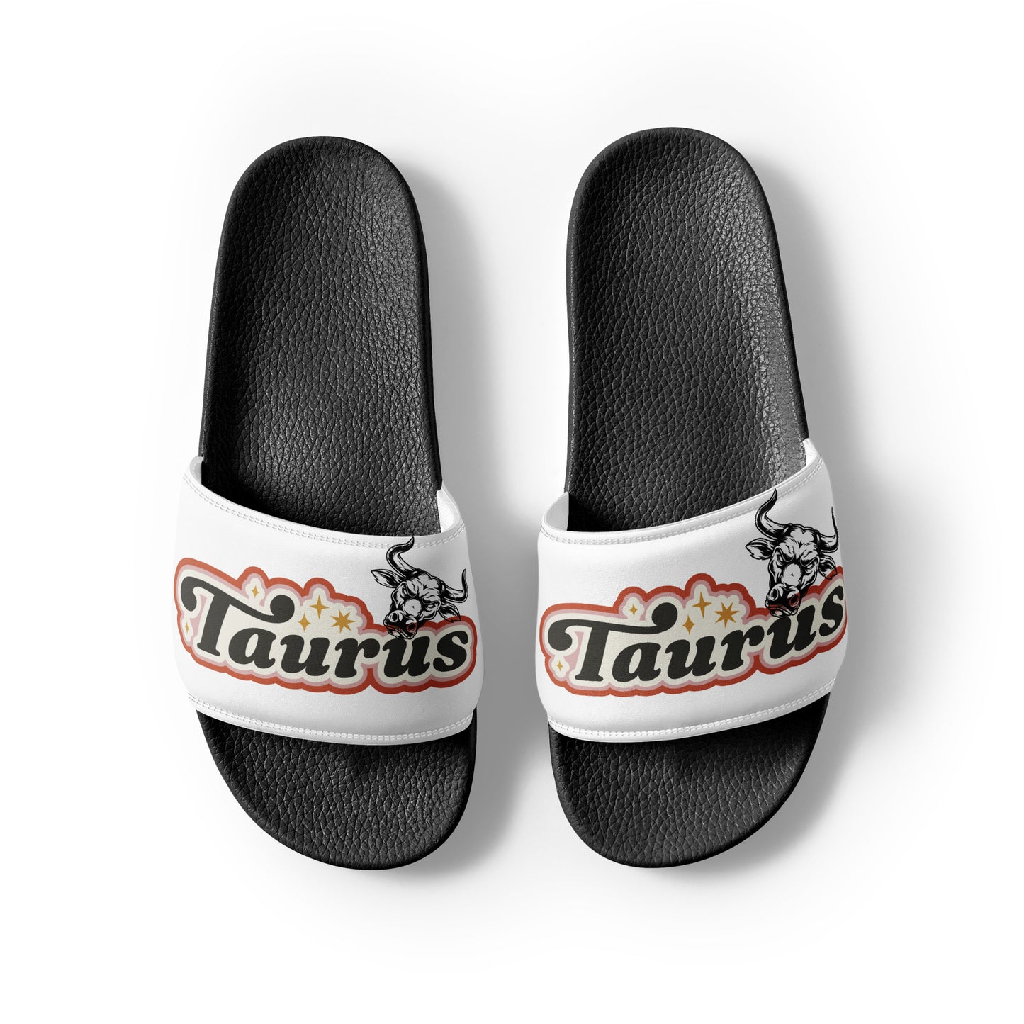 White Taurus Women's slides