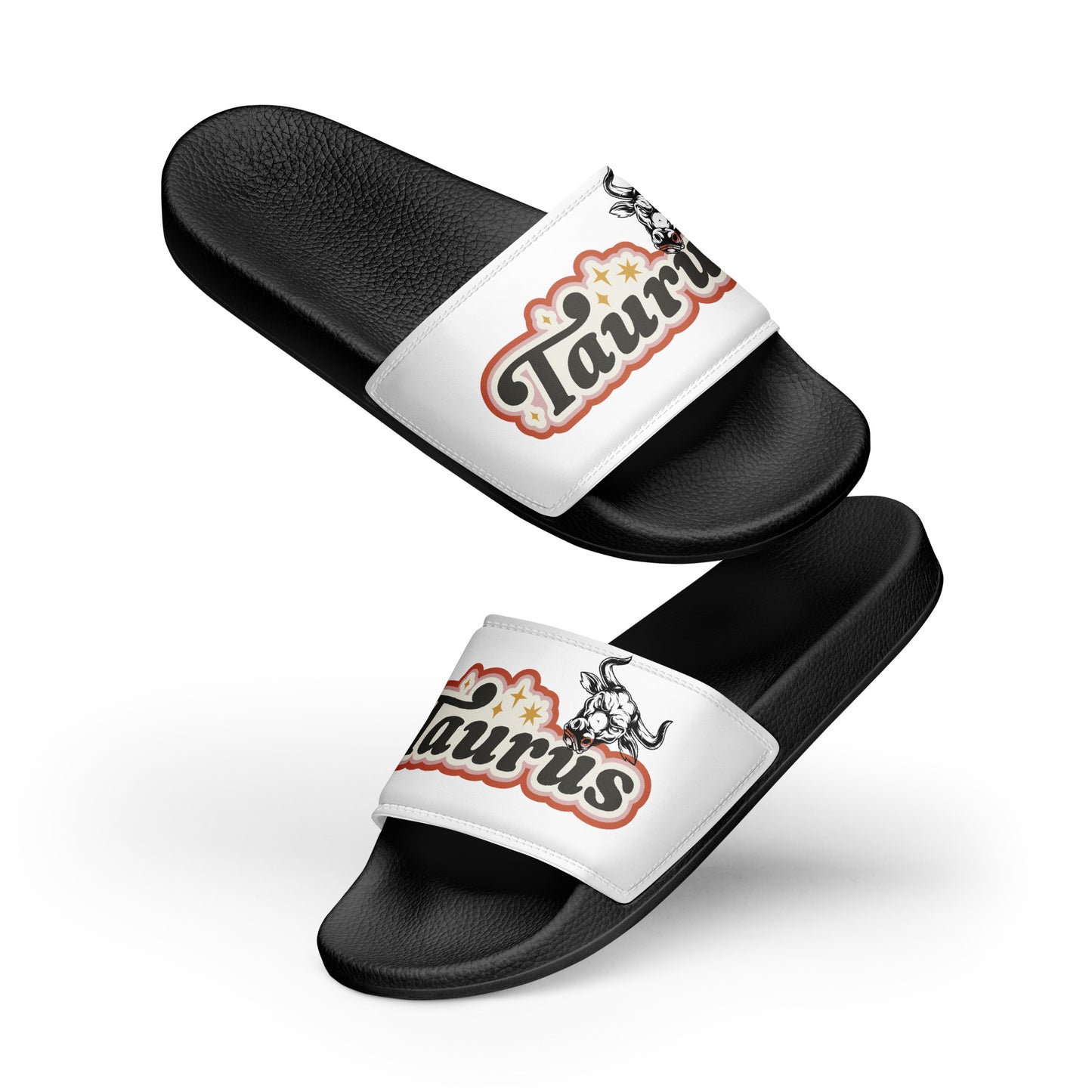 White Taurus Women's slides