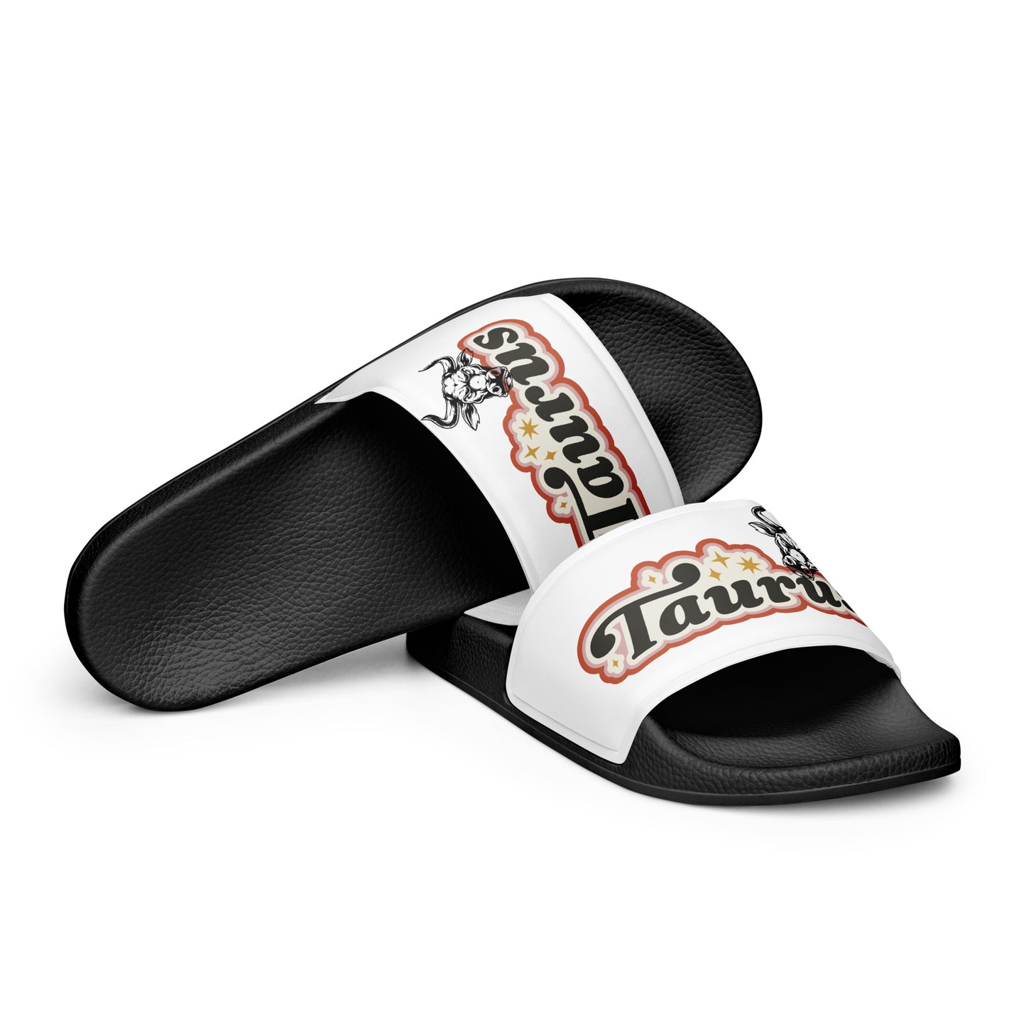 White Taurus Women's slides