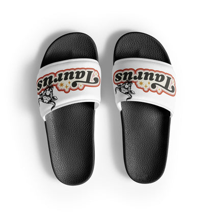 White Taurus Women's slides