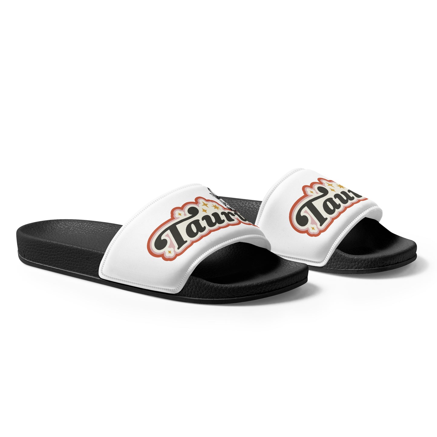 White Taurus Women's slides