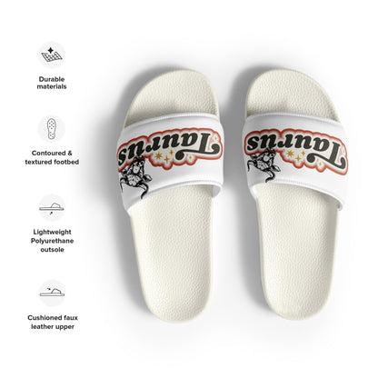 White Taurus Women's slides