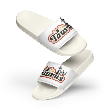 White Taurus Women's slides