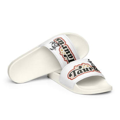 White Taurus Women's slides