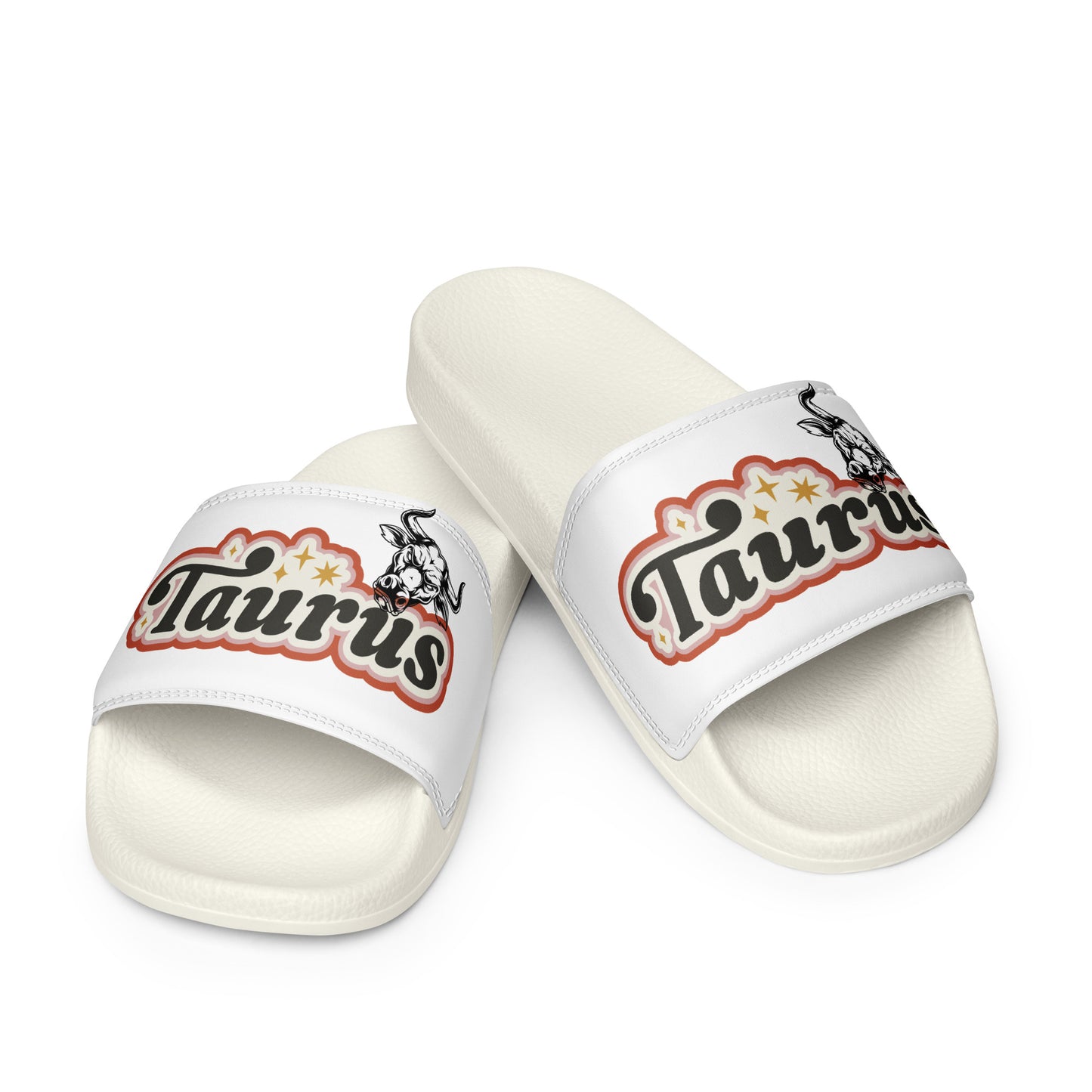 White Taurus Women's slides