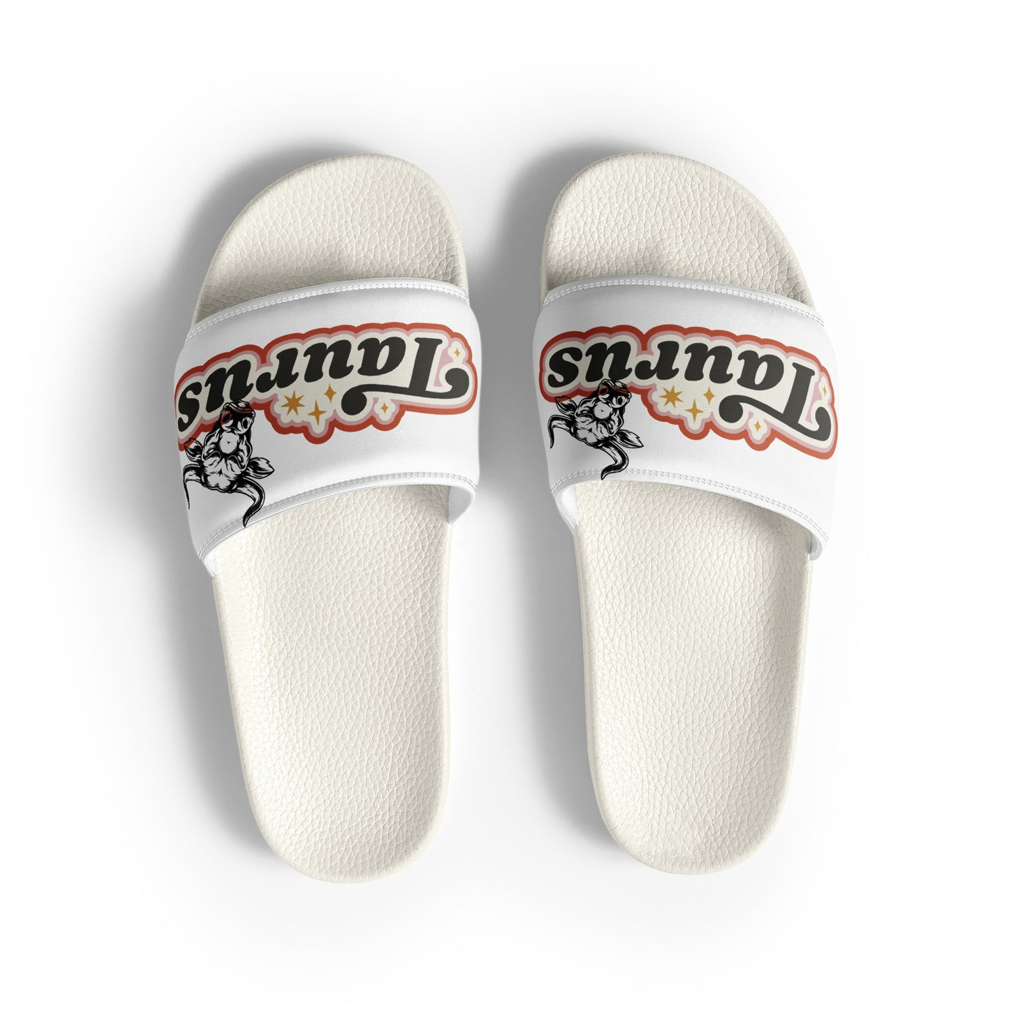 White Taurus Women's slides